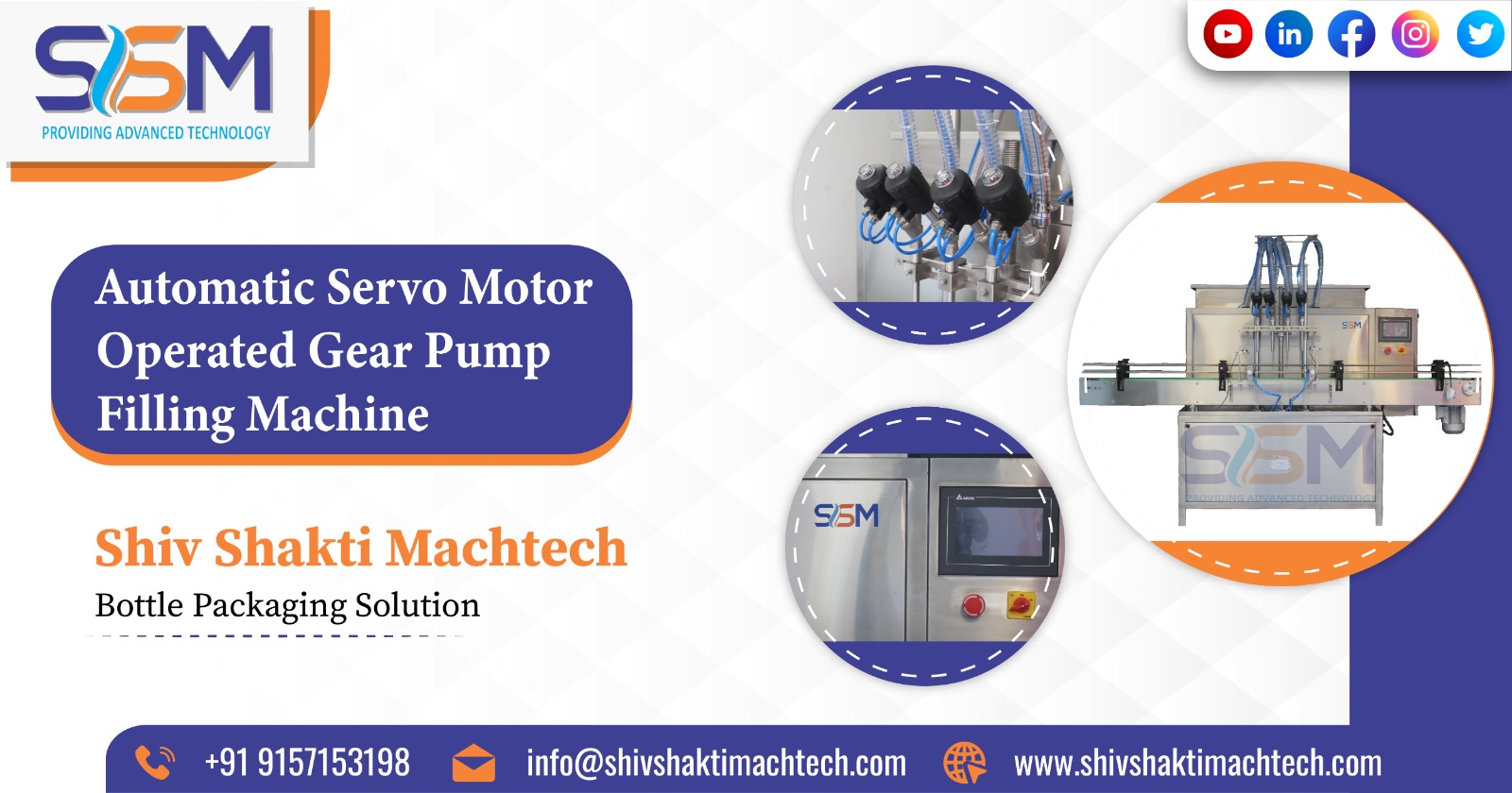 Automatic Servo Motor Operated Gear Pump Filling Machine in Ahmedabad