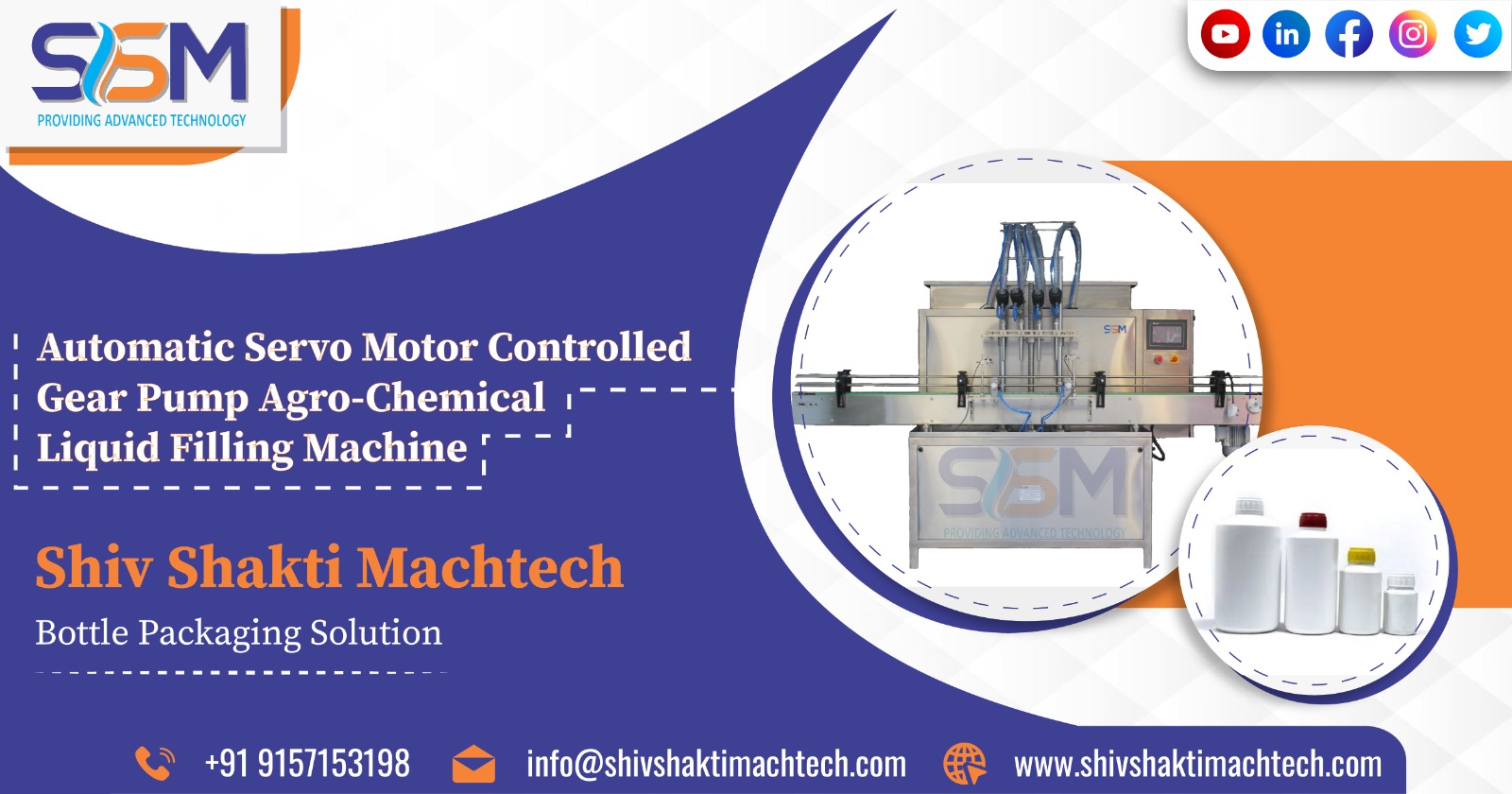 Automatic Servo Motor Controlled Gear Pump Agro-chemical Liquid Filling Machine