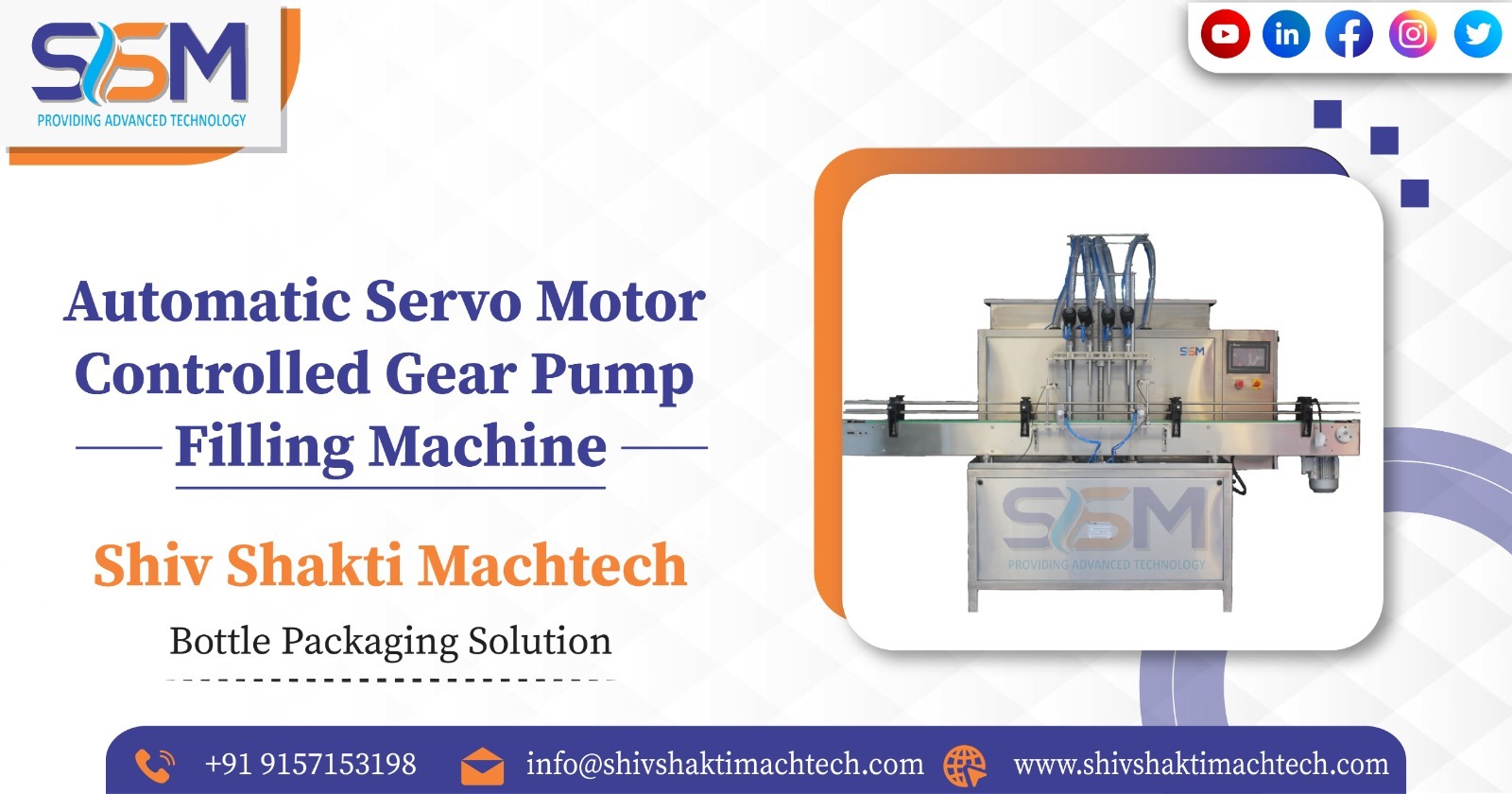 Automatic Servo Motor Controlled Gear Pump Filling Machine