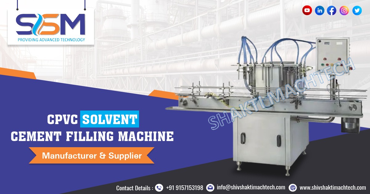 CPVC Solvent Cement Filling Machine in Gujarat