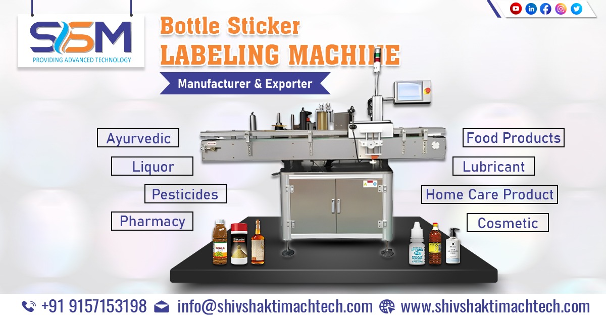 Bottle Sticker Labeling Machines in Oman