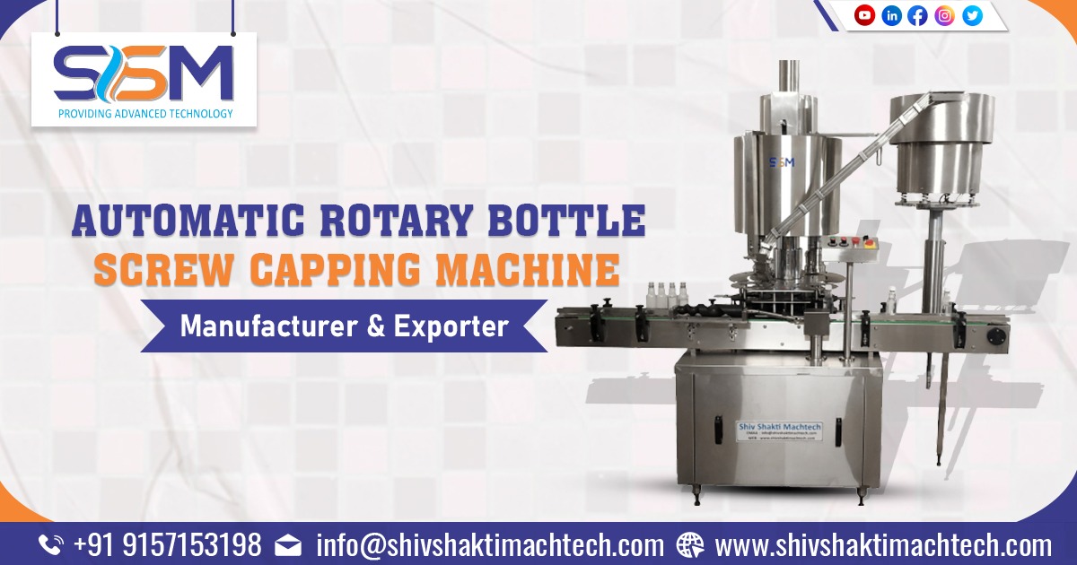 Automatic Rotary Bottle Screw Capping Machine in Sharjah