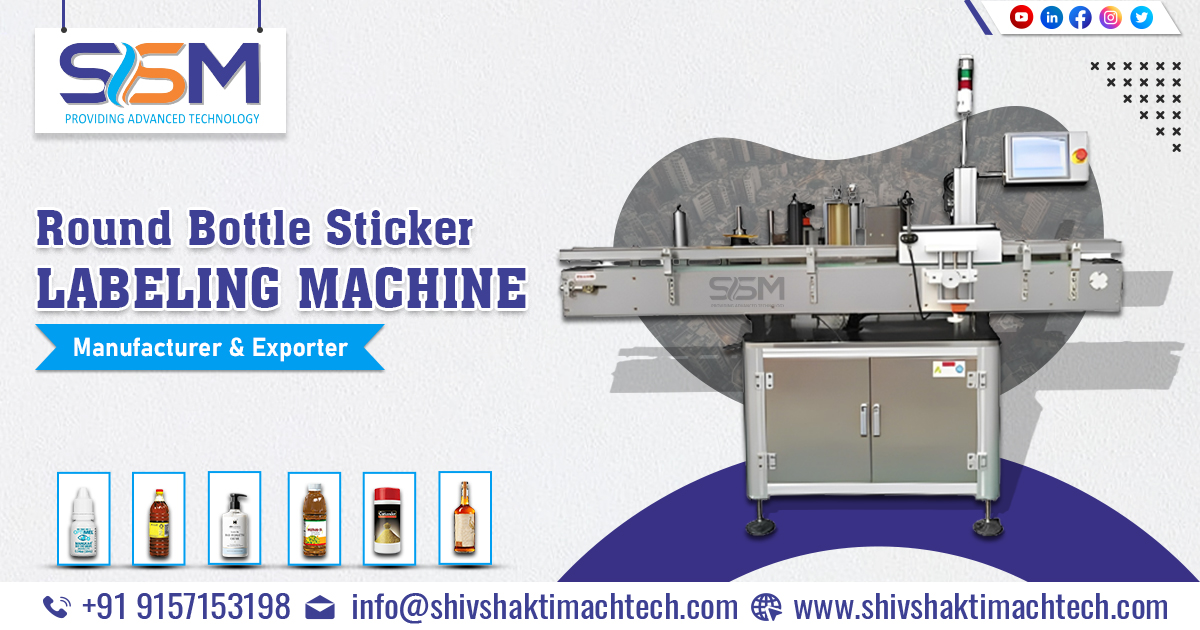 Round Bottle Sticker Labeling Machine in Bahrain