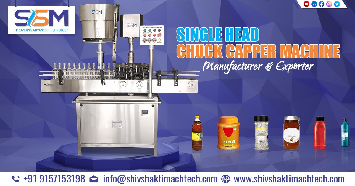 Single Head Chuck Capper Machine