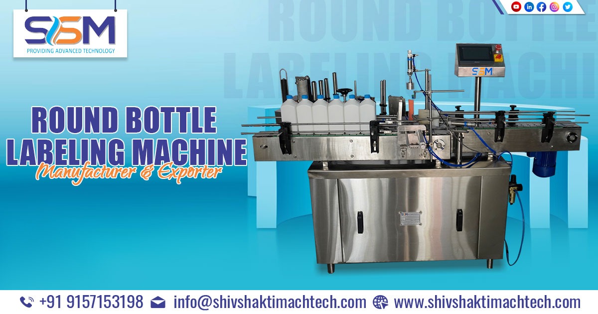Round Bottle Sticker Labeling Machines