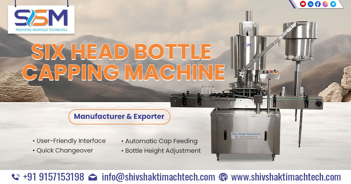 Six Head Bottle Capping Machine