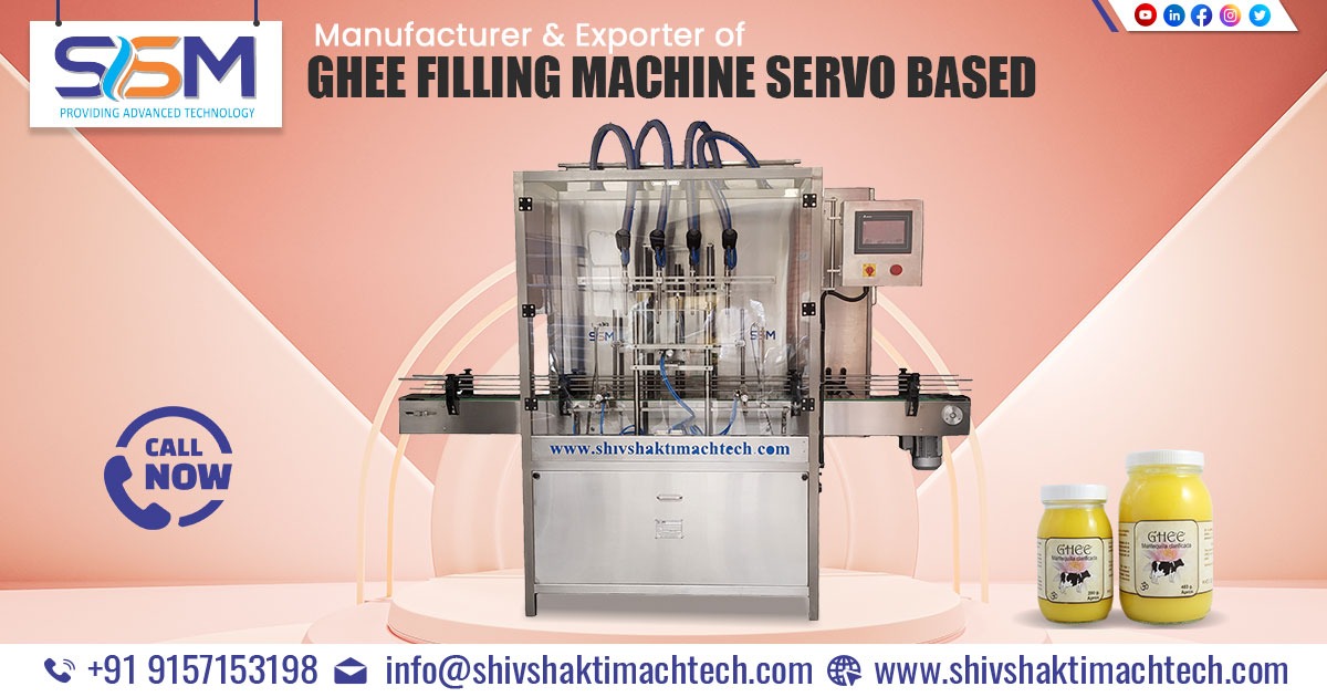 Ghee Filling Machine Servo Based