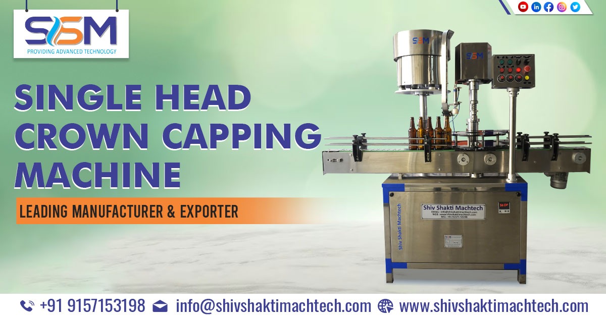 Single Head Crown Capping Machine