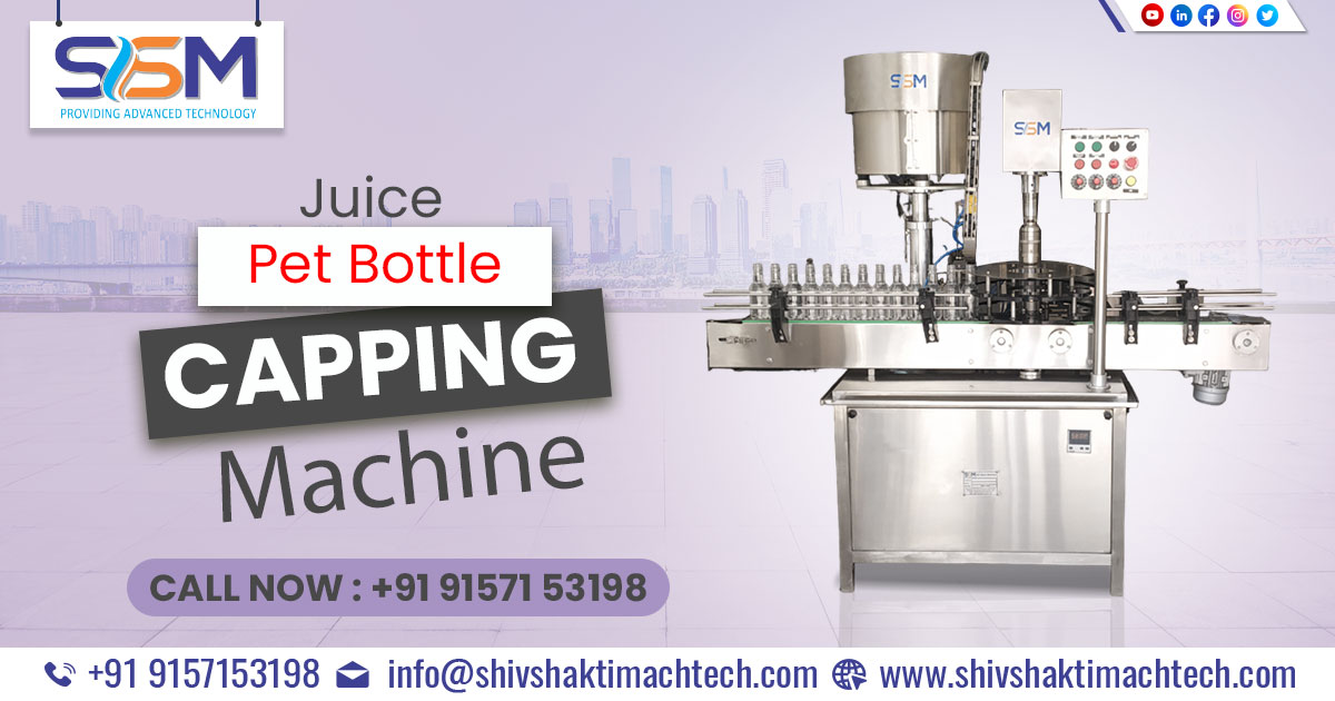 Manufacturer of Juice Pet Bottle Capping Machine
