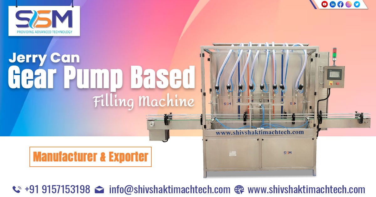 Jerry Can Gear Pump Based Filling Machine