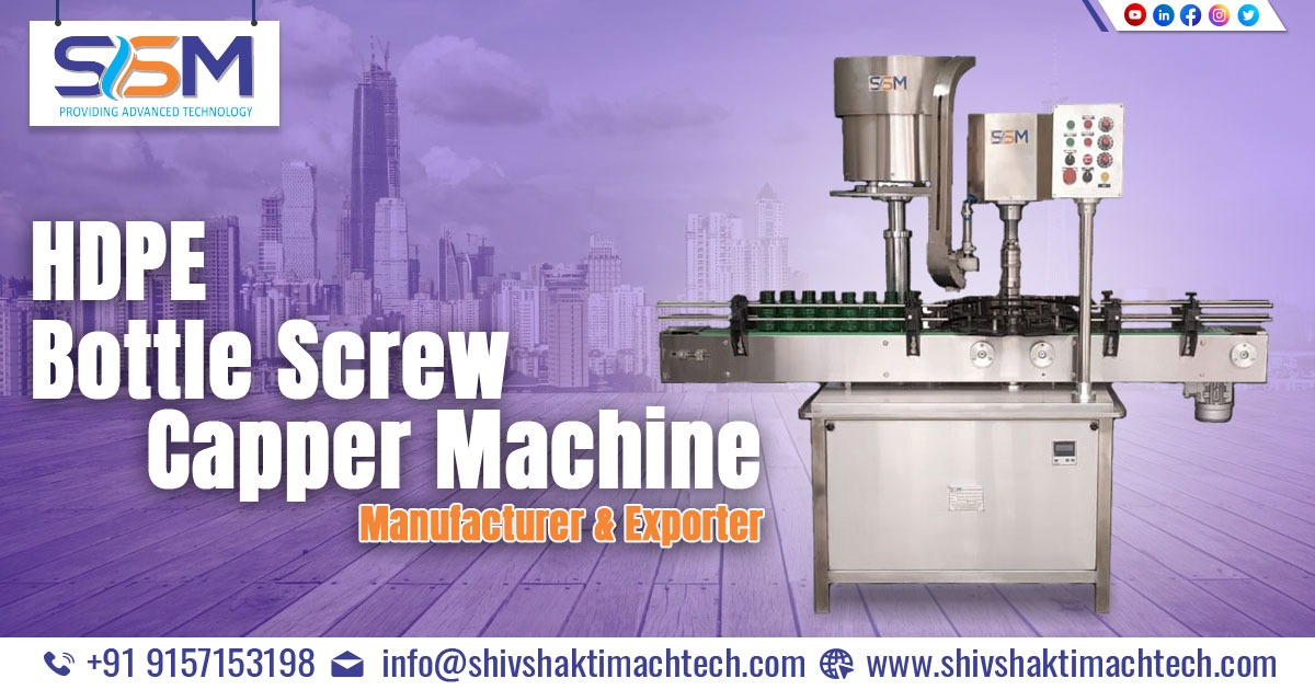 HDPE Bottle Screw Capper Machine
