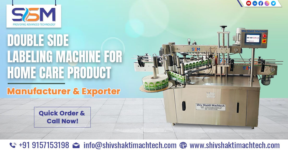 Double Side Labeling Machine for Home Care Product