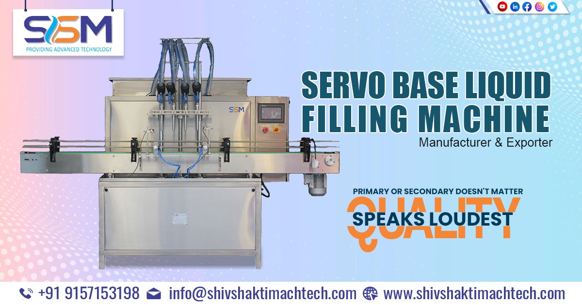 Servo Base Liquid Filling Machine