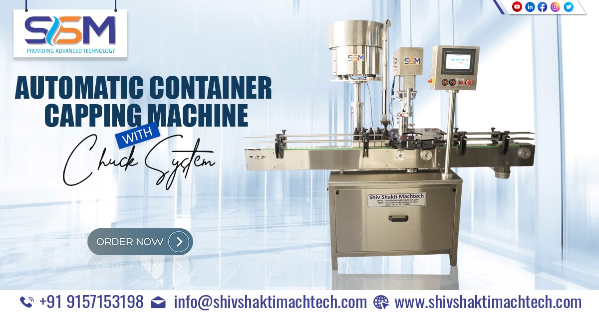 Automatic Container Capping Machine with Chuck System