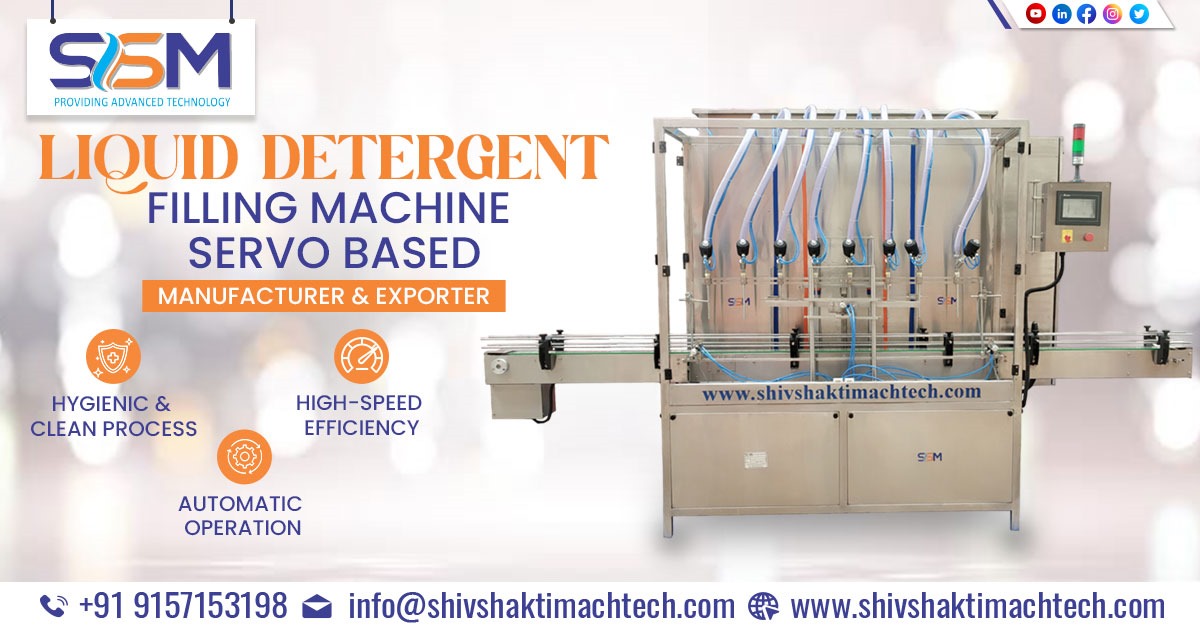 Liquid Detergent Filling Machine Servo Based