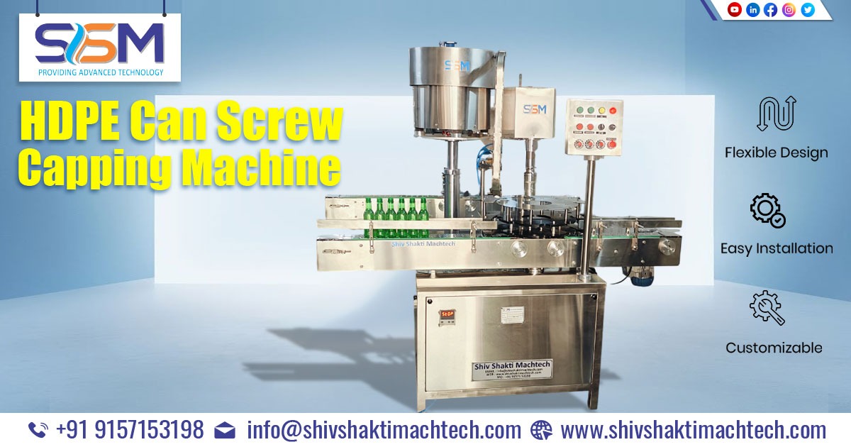HDPE Can Screw Capping Machine