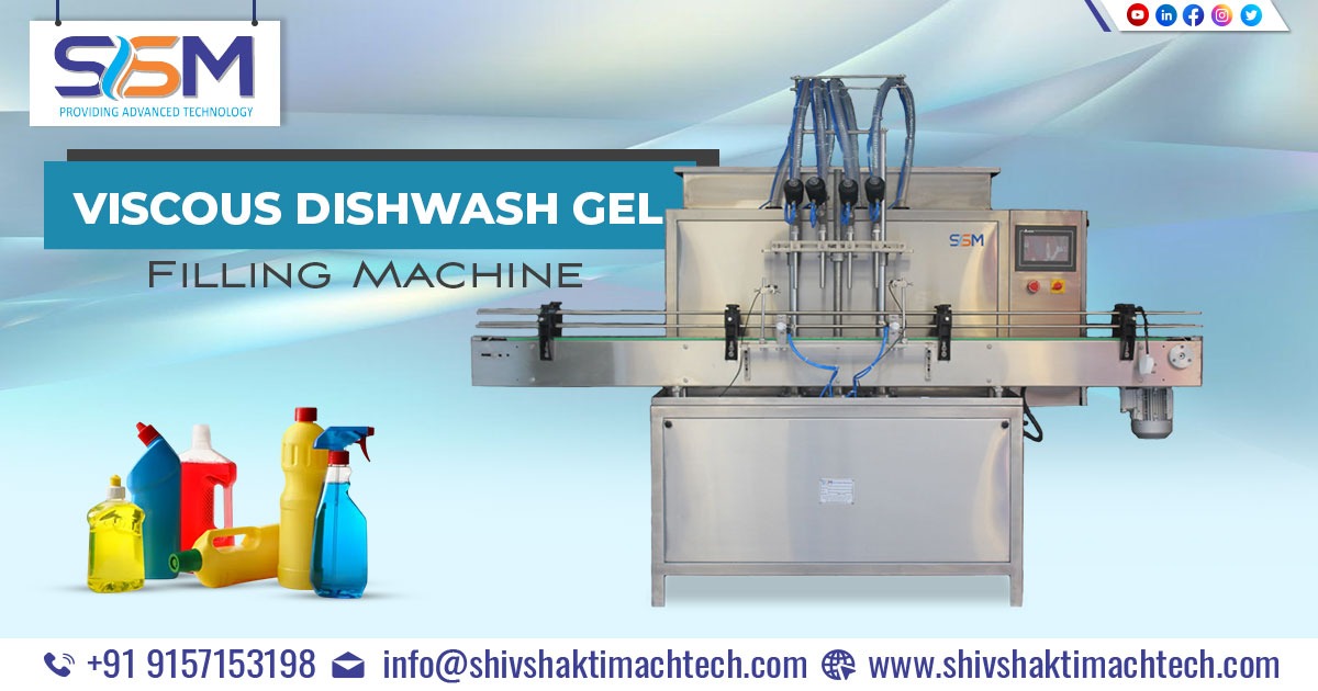 Viscous Dishwash Gel Filling Machine