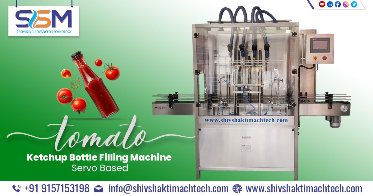 Tomato Ketchup Bottle Filling Machine Servo Based