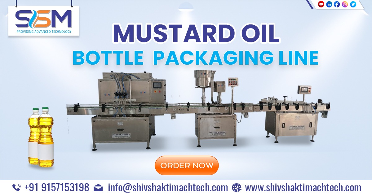 Mustard Oil Bottle Packaging Line