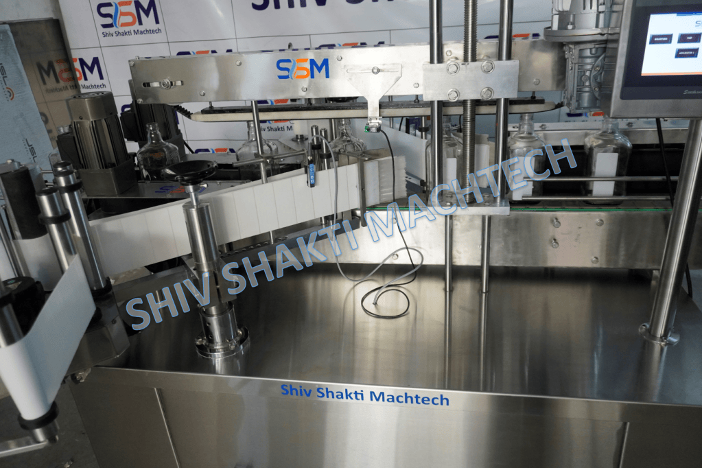 Double Side + Wrap Round Bottle Labeller Machine Combo Model