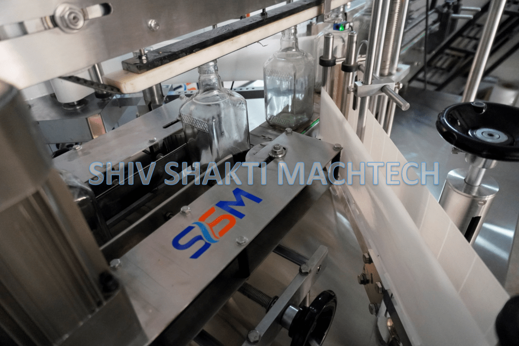 Double Side + Round Bottle Labeller Machine Combo Model