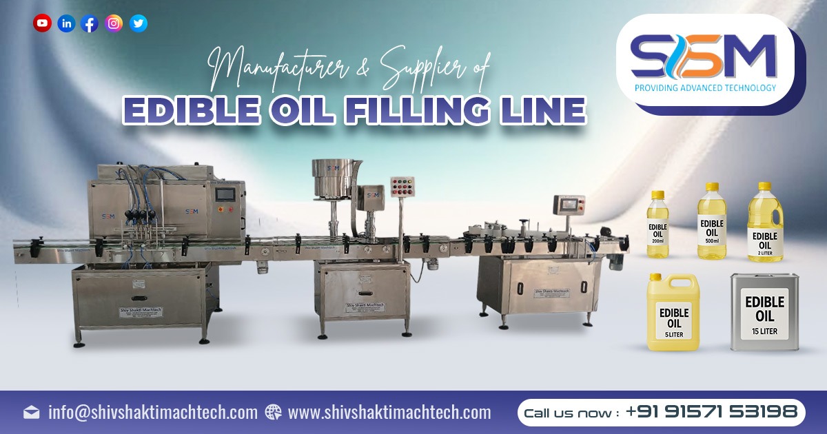 Edible Oil Filling Line Manufacturer from Ahmedabad, India