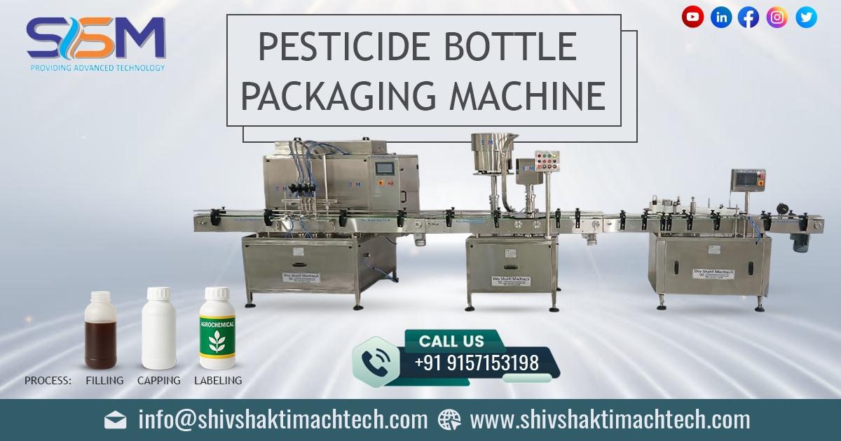 Pesticide Bottle Packaging Machine