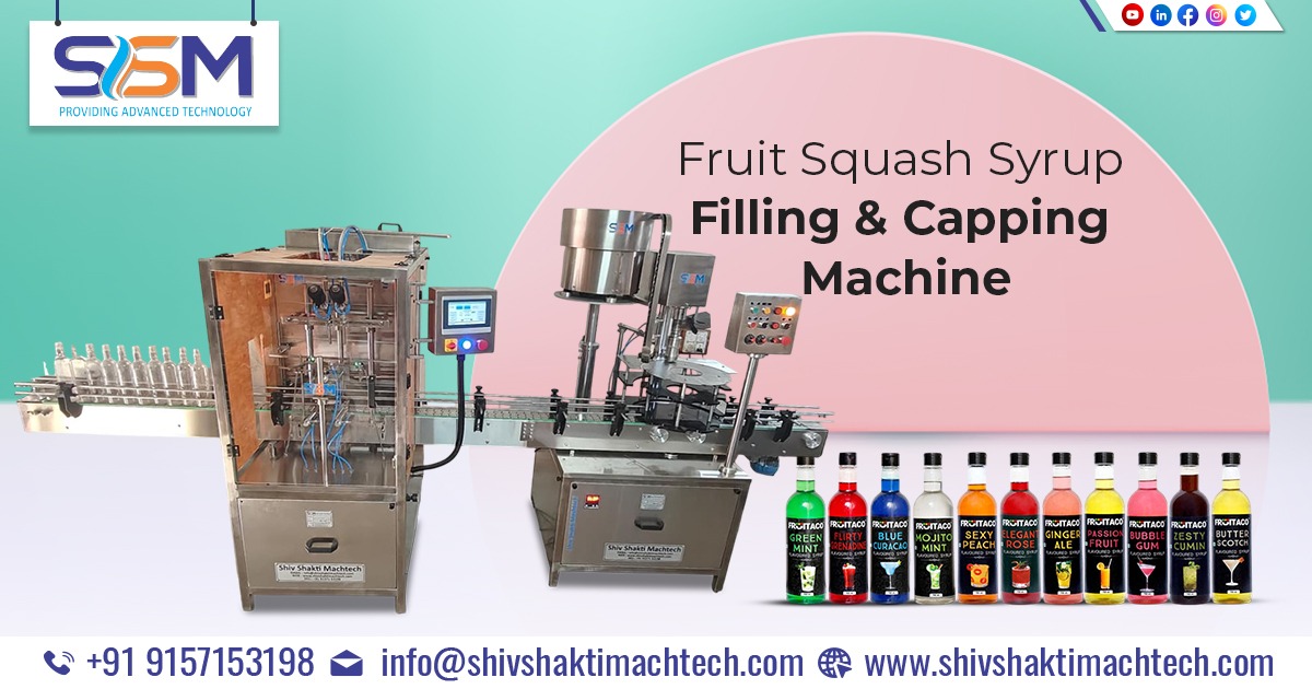 Fruit Squash Syrup Filling and Capping Machine Supplied to Kurali, Punjab