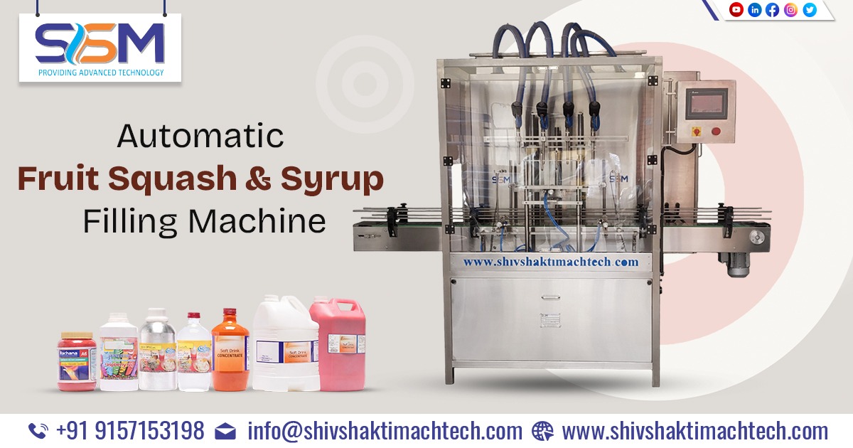 Automatic Fruit Squash and Syrup Filling Machine
