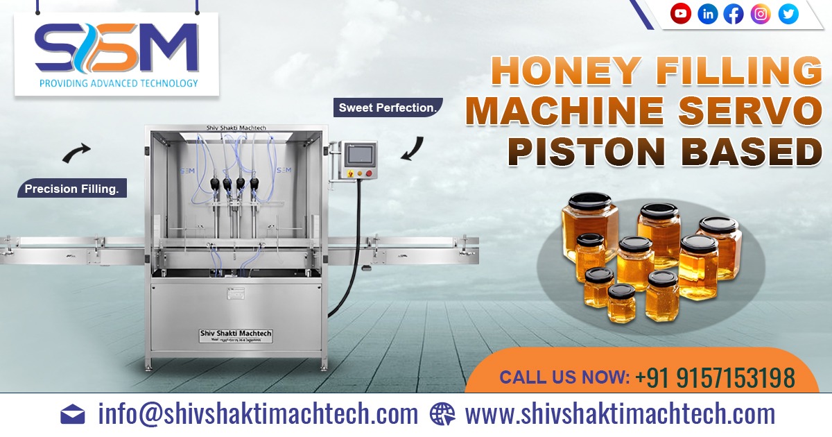 Honey Filling Machine Servo Piston Based