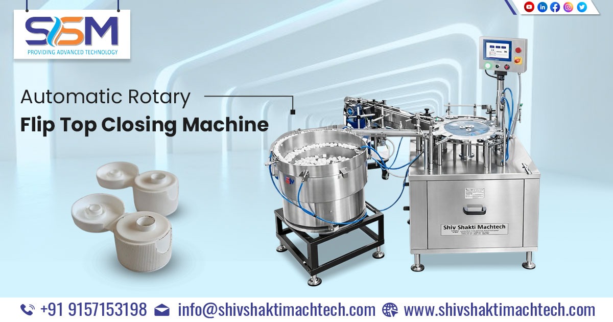 Automatic Rotary Flip Top Closing Machine Supplied to Ujjain, Madhya Pradesh