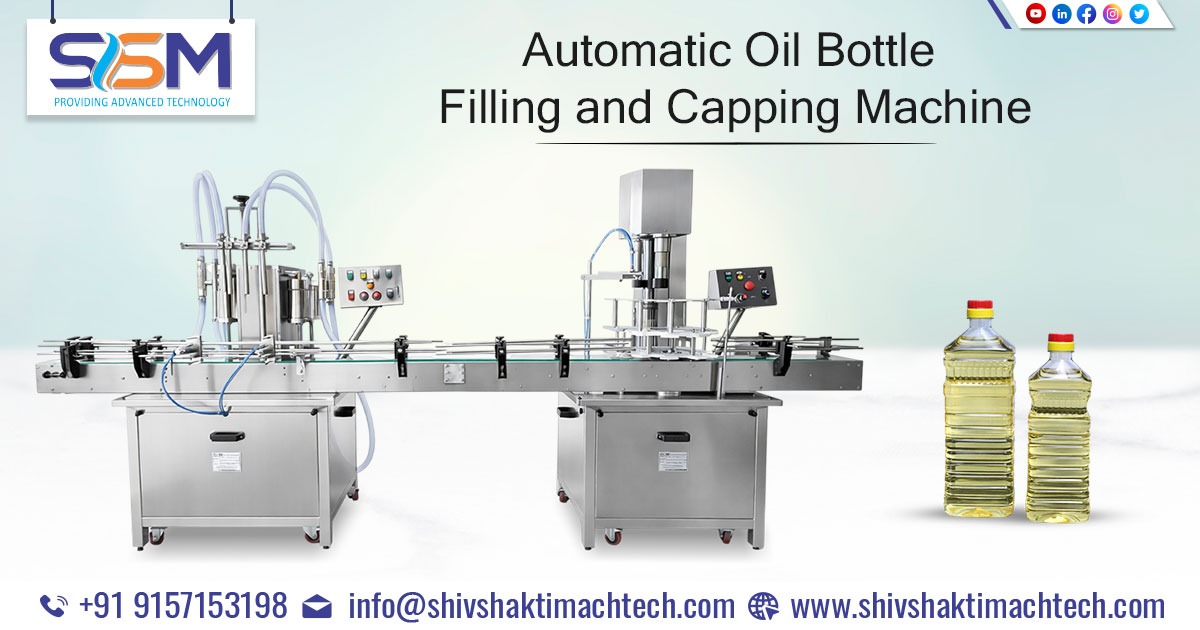 Automatic Oil Bottle Filling and Capping Machines Supplied to Greater Noida, Uttar Pradesh