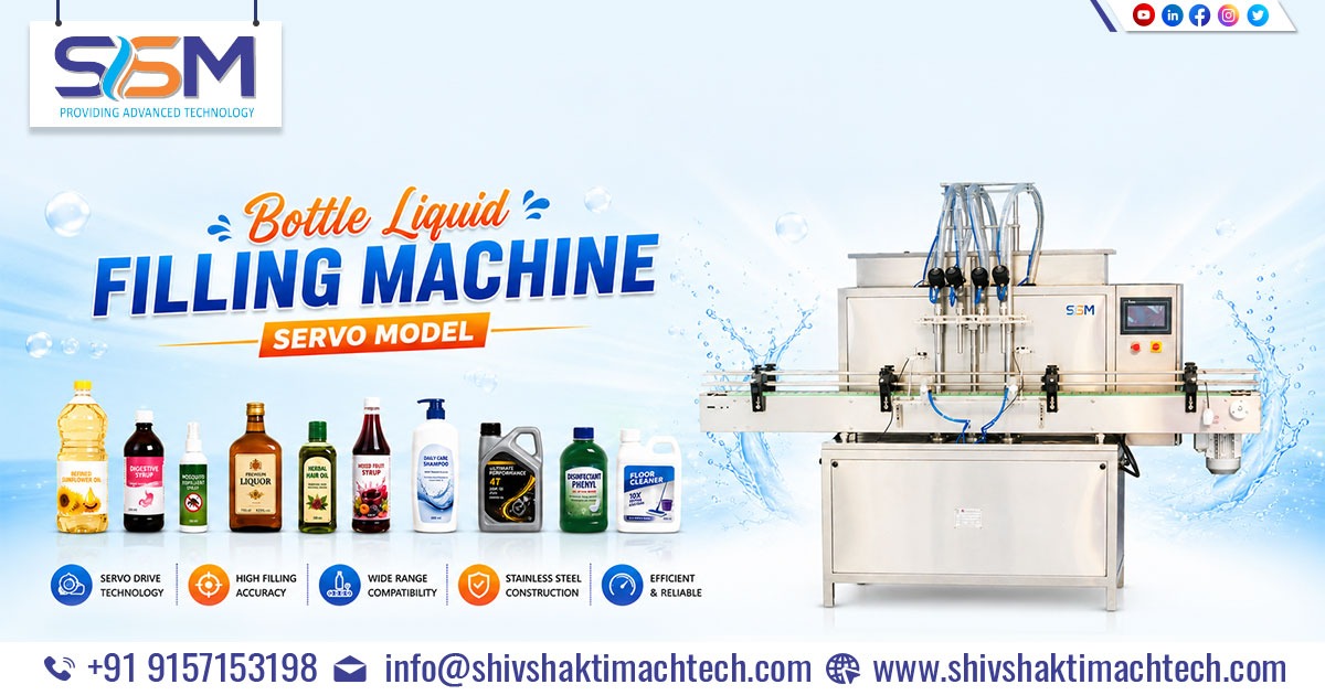 Manufacturer of Bottle Liquid Filling Machine Servo Model
