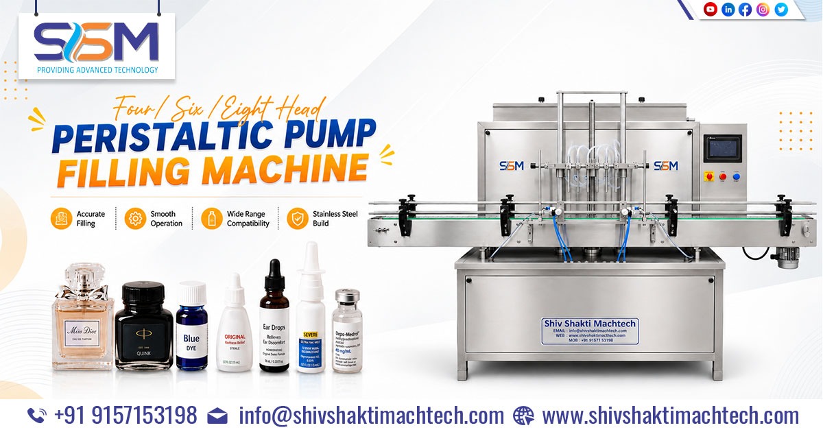 Four Head / Six Head / Eight Head Peristaltic Pump Filling Machine Manufacturer