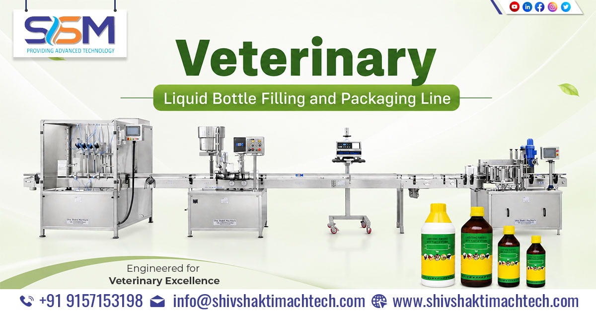 Veterinary Liquid Bottle Filling and Packaging Line