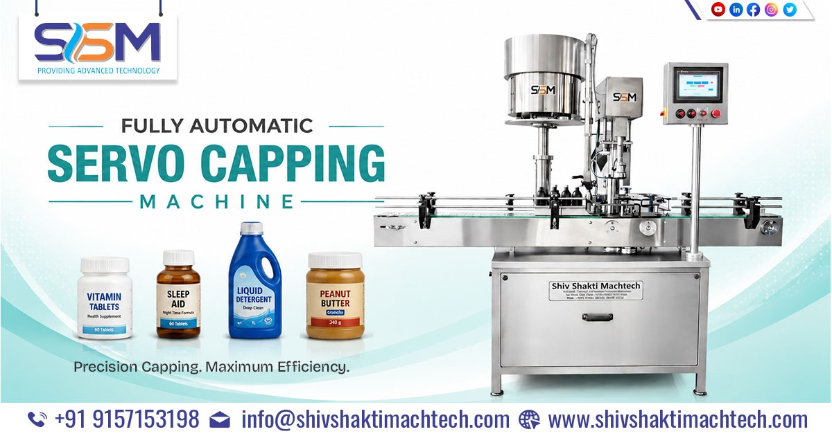 Manufacturer of Fully Automatic Servo Capping Machine