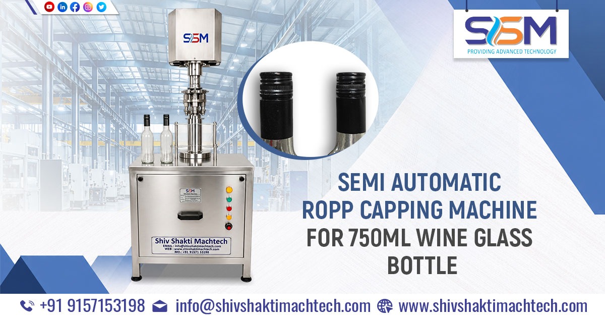 Wine Bottle ROPP Capping Machine for Long Aluminum Cap Supplied to Dimapur, Nagaland