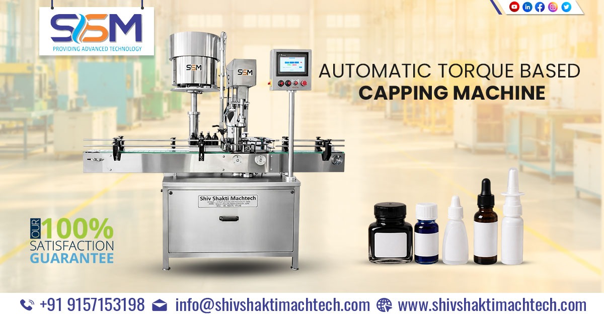 Automatic Torque Based Capping Machine in Ahmedabad