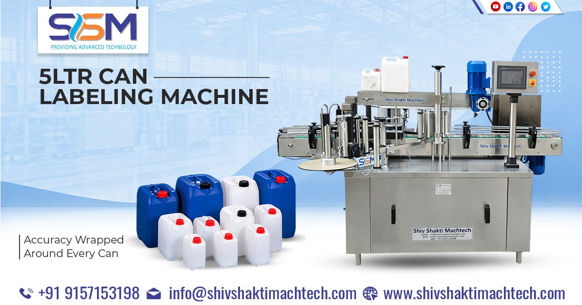 5Ltr Can Labelling Machine Manufacturer and Exporter