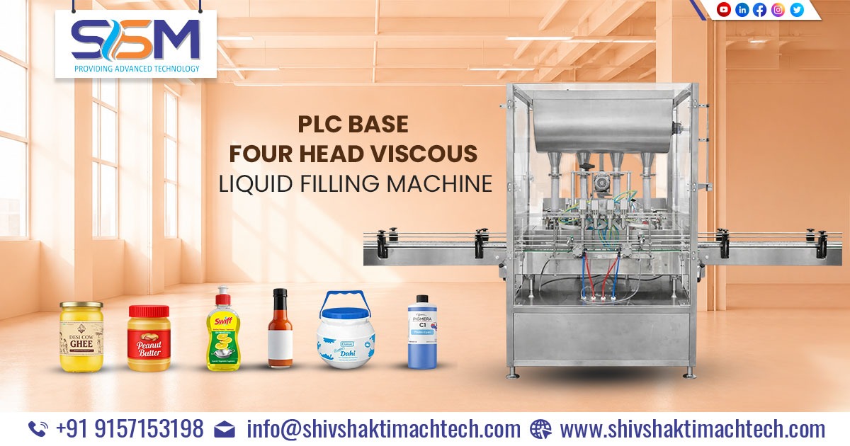 PLC Base Four Head Viscous Liquid Filling Machine Exporter