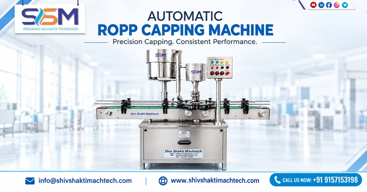 Automatic ROPP Capping Machine Supplied to Vasai, Maharashtra